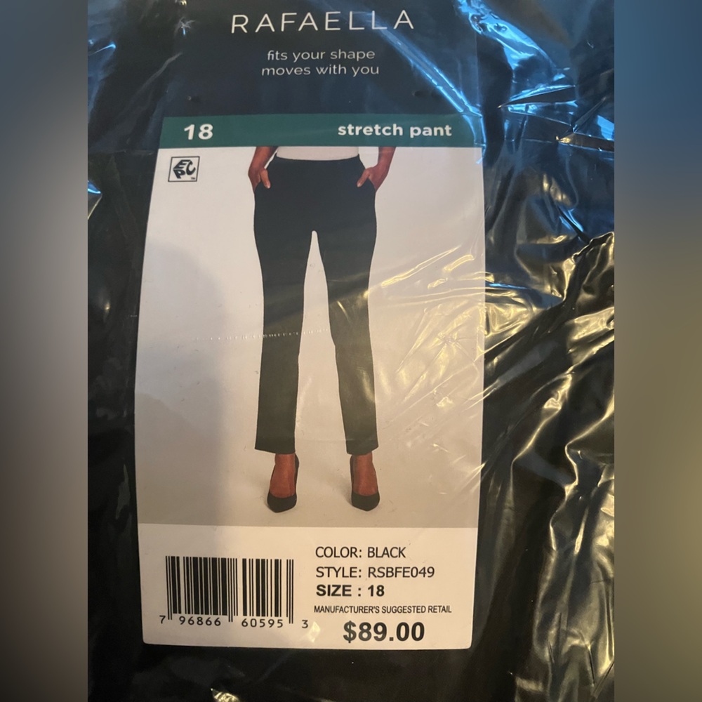 Rafaella Black Stretch Pants - 2 pair